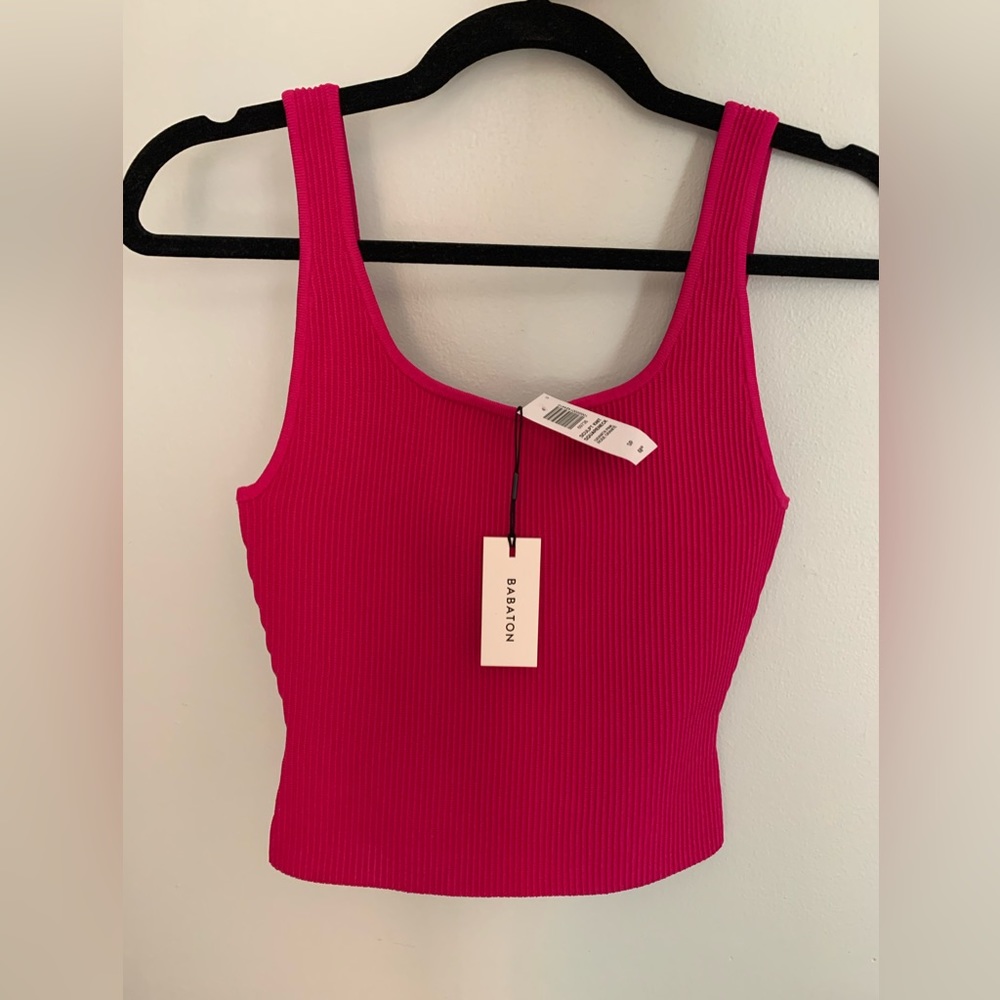 NWT Babyton from Aritzia Ribbed Cropped Top